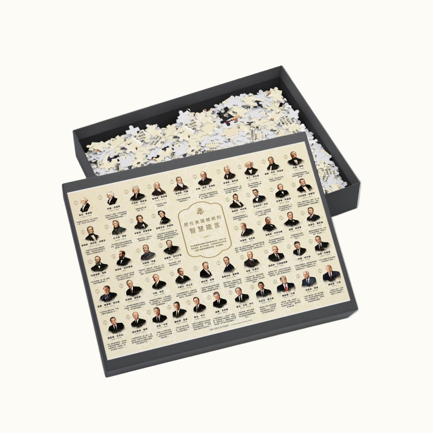 歷任美國總統的智慧箴言拼圖